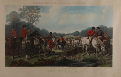 une photo d'un tableau représentant un groupe d'hommes à cheval