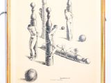 dessin représentant un groupe de personnes jouant au croquet