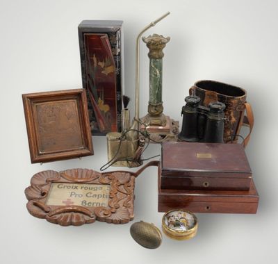a lot of items that are sitting on a table