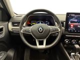 the interior of a car with a steering wheel, dashboard, and touch screen