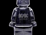 un bonhomme Lego en plastique transparent