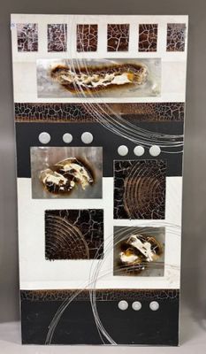 Composition abstraite technique mixte