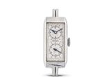une image représentant une montre argentée sur fond blanc