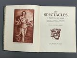 an open book with a drawing of a woman holding a snake