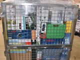 a large metal cage with a bunch of items inside of it