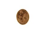 a close up of a coin with a woman on it