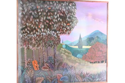 un tableau sur le mur d'une pièce où se trouve un tableau