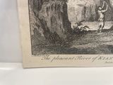 a drawing of a man and a woman in a cave