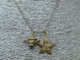Collier « colibri » plaqué or avec une breloque en forme d'oiseau