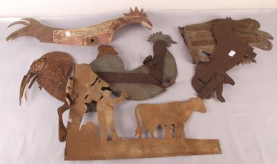 [ DIVERS ] Ensemble de parties de girouette représentant : c… - Photo 1