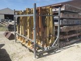 an image of a large pile of wood in a yard