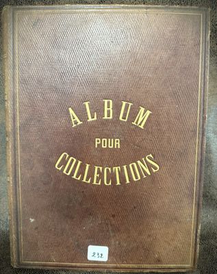 a brown album with the words album pour collections written on it