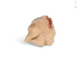 an image of a small elephant figurine on a white surface