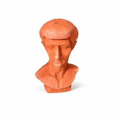 Jacques JOOS (1945-2021), "Portrait d'homme", béton peint, n…