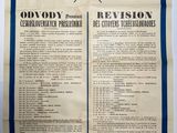 an old newspaper with a blue border and a red, white, and blue design