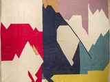 an image of a colorful rug with geometric shapes