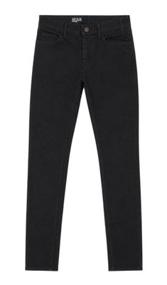 a picture of a pair of black jeans on a white background