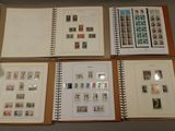 many different types of stamps on the pages of a book