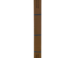 a cardboard tube with a blue stripe on it