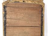 a picture of a wooden frame with a picture on it