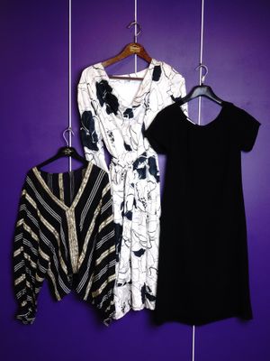 VINTAGE Femme Ensemble de 9 vêtements comprenant : - Photo 1