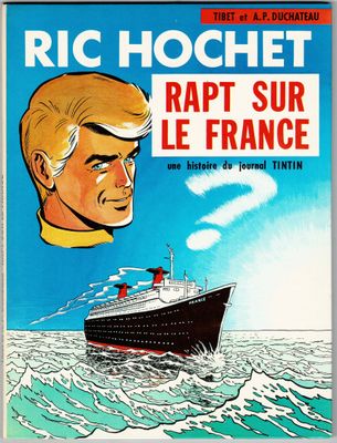 a cover of a book with a picture of a man on a boat