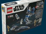a box with a lego star wars set inside of it