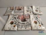 many bags of food that are on the table