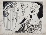 an image of a drawing of a woman talking to another woman