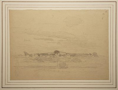 ÉCOLE FRANÇAISE SECONDE MOITIÉ DU XIXe siècle, Paysage de ca…