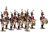 Les petits soldats portent des uniformes de différentes couleurs et tailles.