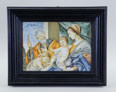 an image of a painting of a woman holding a baby