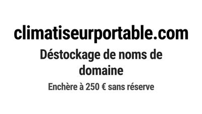 Nom de domaine climatiseurportable.