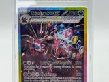 a close up of a pokemon card in a plastic case