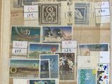 a picture of a picture of a collection of stamps on a wall