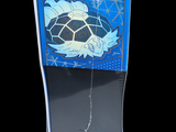 a picture of a blue box with a picture of a turtle on it