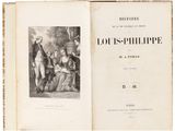 an old book with a picture of a family in it