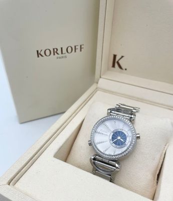 KORLOFF - VOYAGER MONTRE BRACELET DOUBLE FACE en acier serti…
