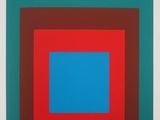 une image représentant un carré composé de carrés rouges, bleus et verts