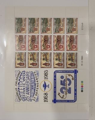 a picture of a collection of stamps on a sheet of paper