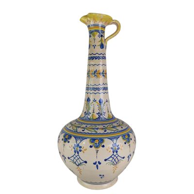 an image of a blue and white vase on a white background