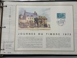 a picture of a book with a picture of a horse drawn carriage