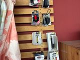 a picture of a room with a bunch of items on the wall