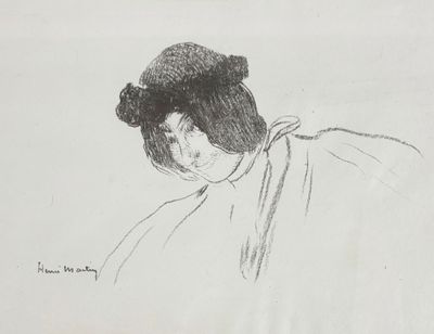 Henri MARTIN (1860-1943) Femme couronnée Lithographie, épreu…