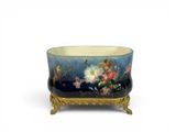 an image of a bowl with flowers painted on it