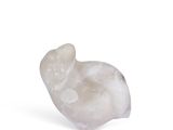 an image of a white cat figurine on a white background