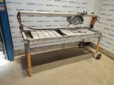 a picture of a table with a circular saw on it