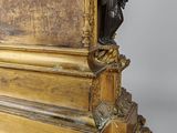 a clock that is sitting on top of a table