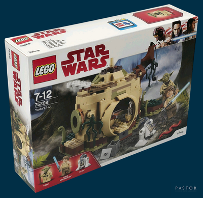 a box with a lego star wars set inside of it