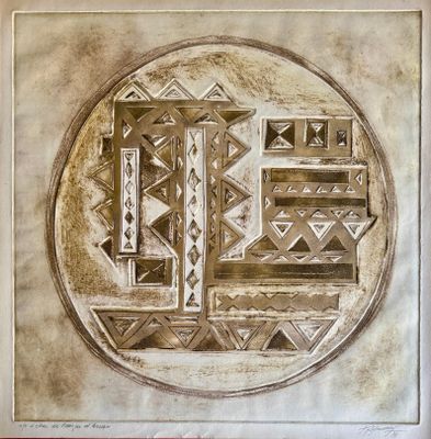 une image représentant un dessin d'un cercle orné d'un motif
